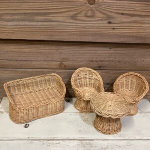 Vintage Wicker Doll Furniture